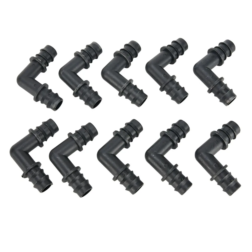 

Durable Easy To Install High Quality Practical Garden Irrigation Tube Adapter Connectors Hose 16PE Barbed Black