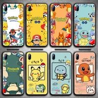 pokemon pikachu squirtle phone case for vivo y91c y17 y51 y67 y55 y7s y81 y19 y97 y93 v17 vivos5
