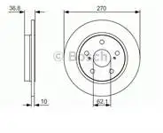 

0986479 S64 for rear brake disc (aynj) flat AURIS 1.4 D4D. 4 D4D. 4. 4. 4. 4.