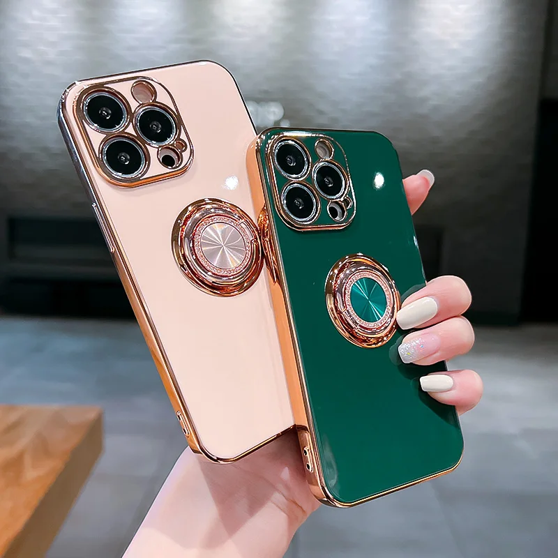 Трехцветный силиконовый чехол-кольцо для IPhone 13 13Promax 13Pro 12Promax |