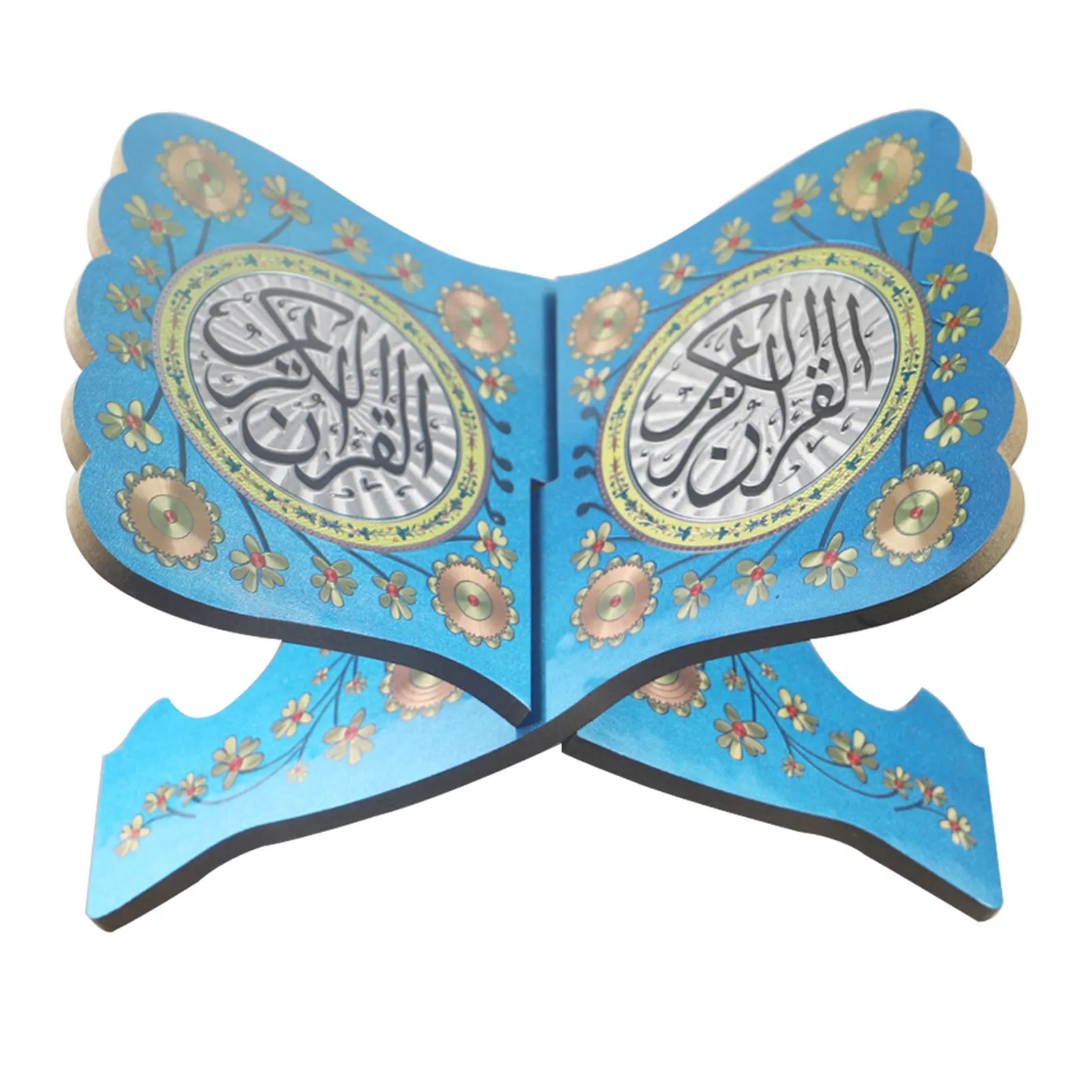 

Solid Wooden Eid Al-Fitr Islamic Book Shelf Bible Frame Kuran Quran Koran Holy Book Stand Holder Rehal Islamic Living Room Decor