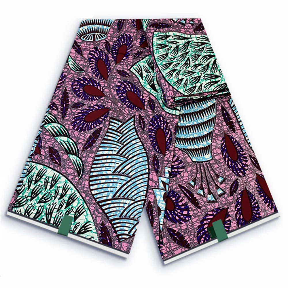 

Grand Super 100% Cotton African Wax Fabric High Quality Wax Print Ankara Fabric For Sewing 6yards Women Fabric VL-163