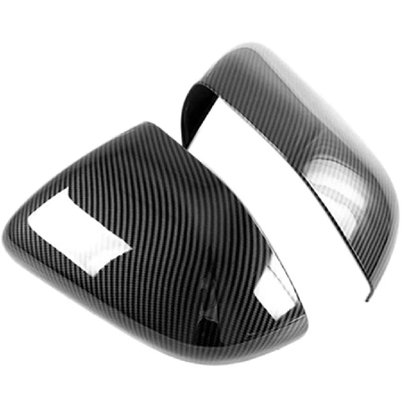 

2pcs Mirror Housing Carbon Fiber Pattern Chrome Mirror Cover For Ford Explorer 2020-2022 Car Produts