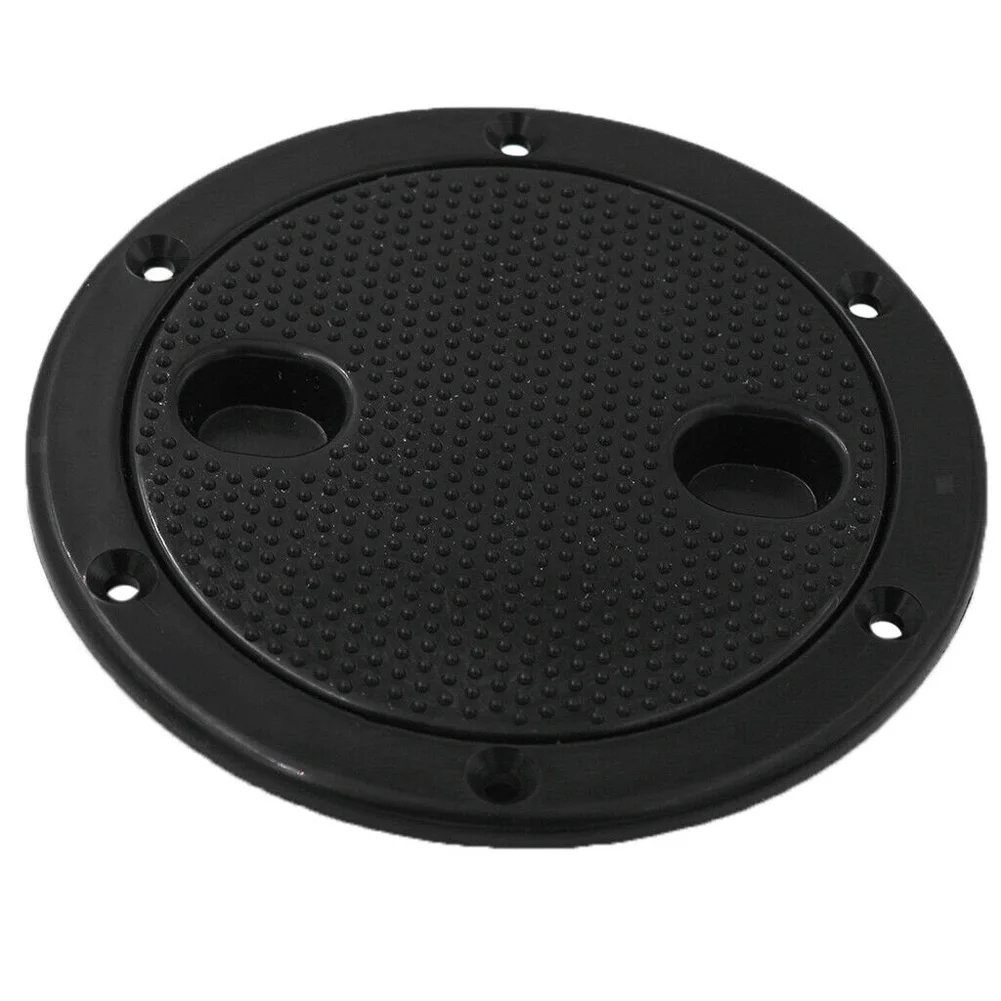 

4 Inch Round Deck Cover Hatch Inspection Cover Yacht Fishing For Boat And RV Marine Black High Quality ABS