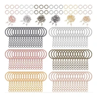 450pcs key ring with chain 8mm small screw eye pins hooks for diy keychain making make your own key ring 6 colors