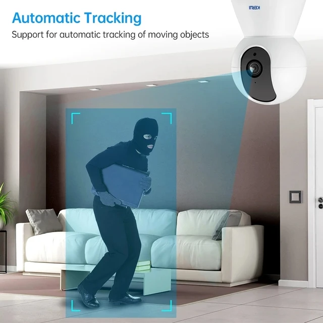 KERUI 1080P Tuya Smart Mini WiFi IP Camera Indoor Wireless Security Home CCTV Surveillance Camera 2MP 3MP With Auto Tracking 2