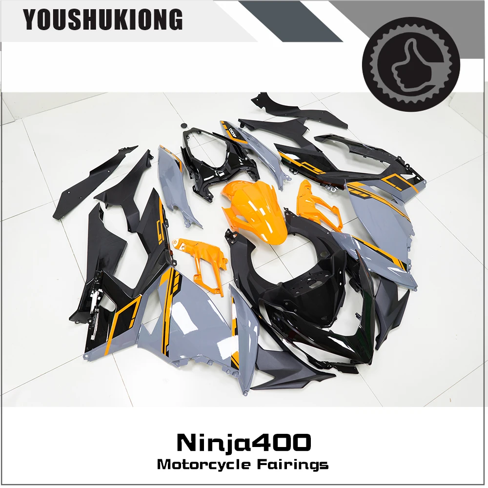 

For i Ninja400 Ninja 400 2018-2020 18 19 20 Bodywork Fairings Ninja400 Fairings Kit ABS Orange black
