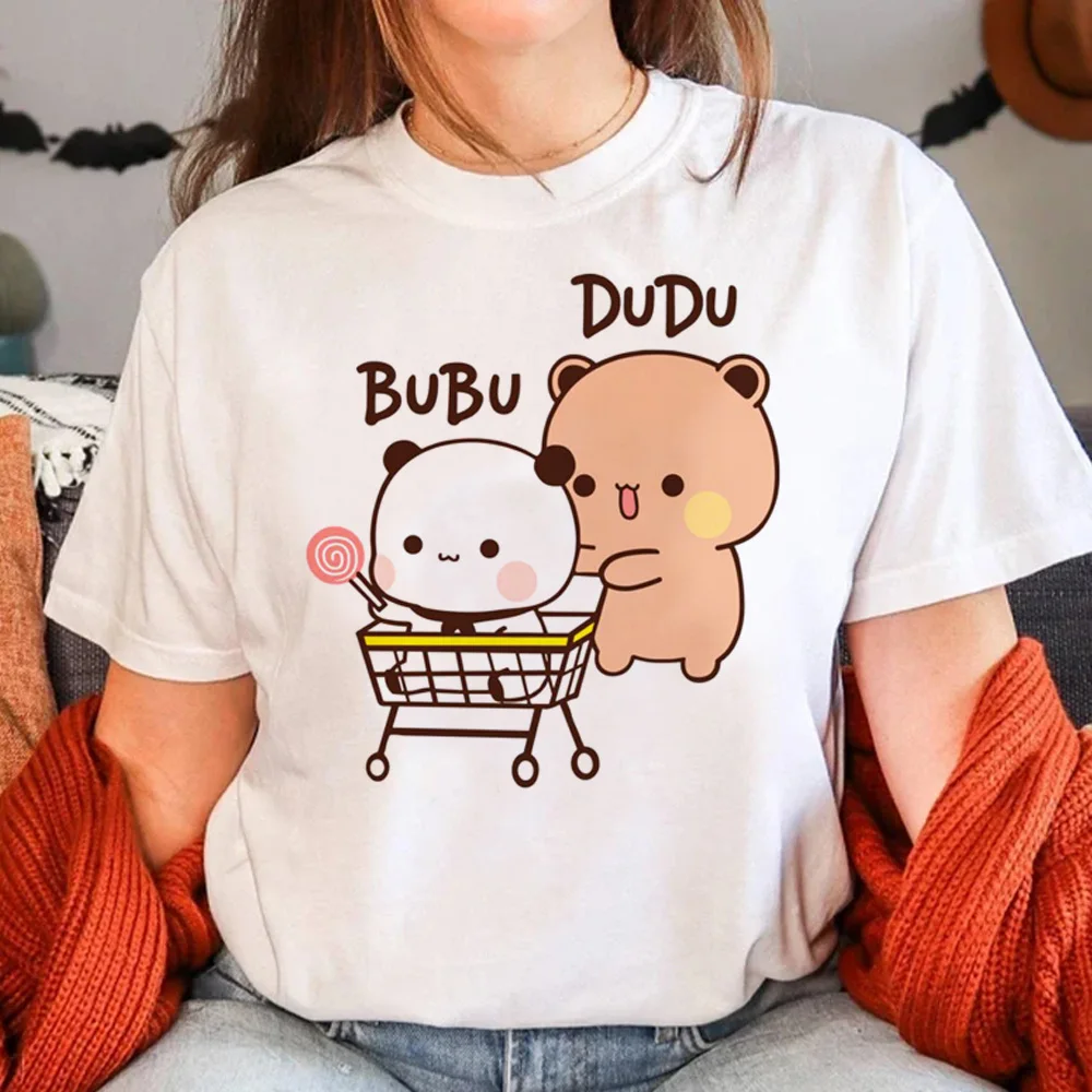 Женская футболка Bubu и Dudu женская в стиле Харадзюку забавная одежда из аниме