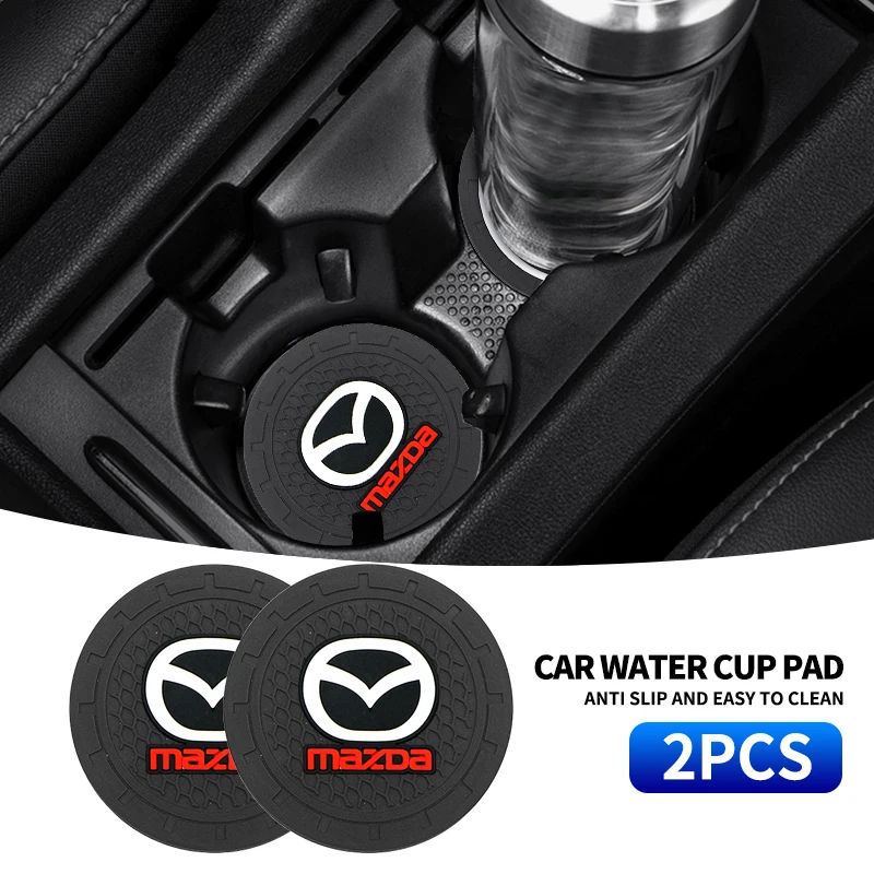 Подставка под раковину автомобиля, Противоскользящий коврик для держателя стакана, для Mazda 2, 3, 6, DJ BM, BP, GJ, CX3