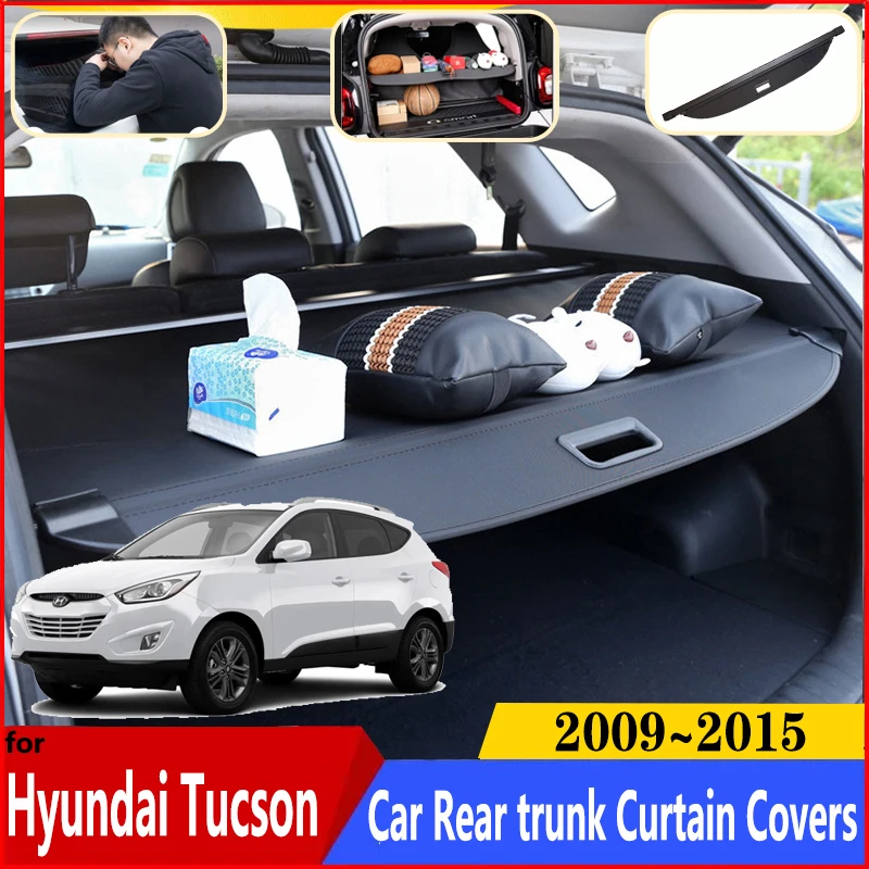 Автомобильная занавеска для багажника Hyundai Tucson ix35 аксессуары LM 2009 ~ 2015 MK2 задний