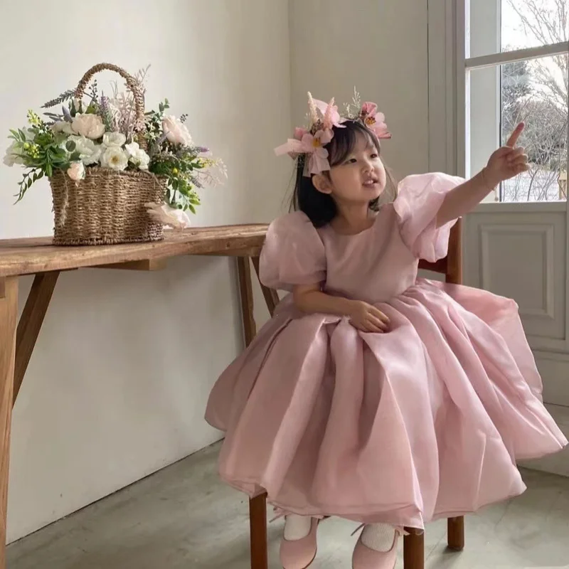 Children's Birthday Dress 2022 Summer Korean Girl Princess Dress Girl Gauze Skirt Ins Children's Dress