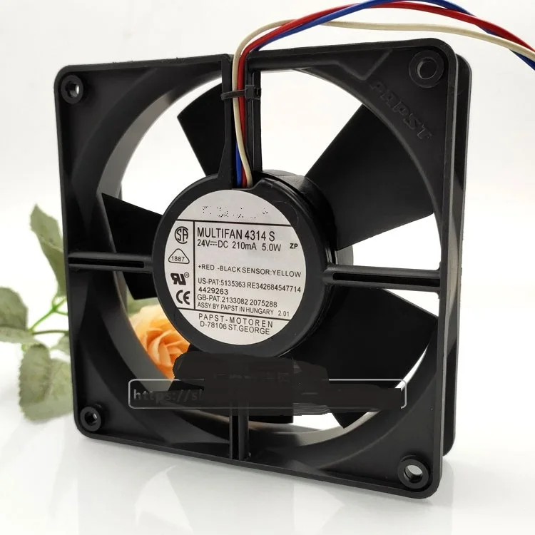 

Новый оригинальный тип 4314S 12032 24V5W 3-проводной двухшаровой инверторный охлаждающий вентилятор