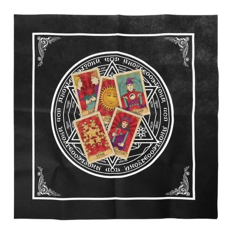 

49x49cm Altar Tarots Cloth Hexagonal Tarots Game Tablecloth Board Game Playing Card Mat Velvet Tarot Mat
