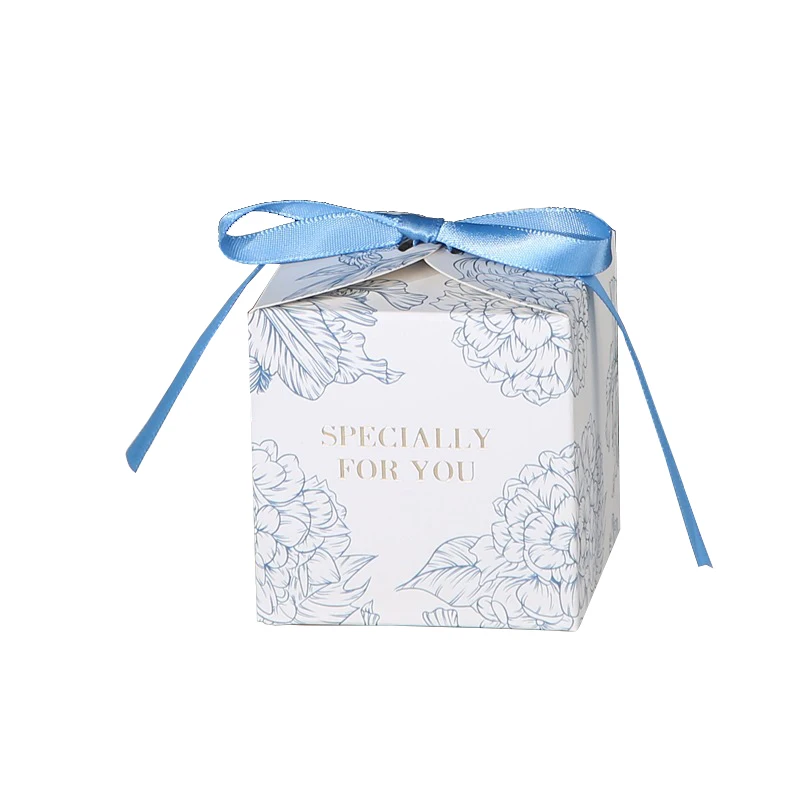 

20pcs Flower Pattern Wedding Favors Gift Box Baby Shower Birthday Packaging Candy Boxes Party Decoration