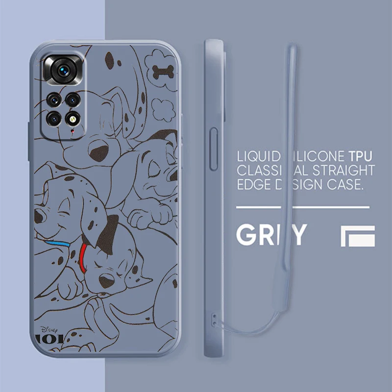 

Dog 101 Dalmatians Phone Case For Xiaomi Redmi Note 11 11S 10 10S 9 9S 9T 8 8T 7 5 Pro Plus Liquid Rope Candy Cover Coque Capa