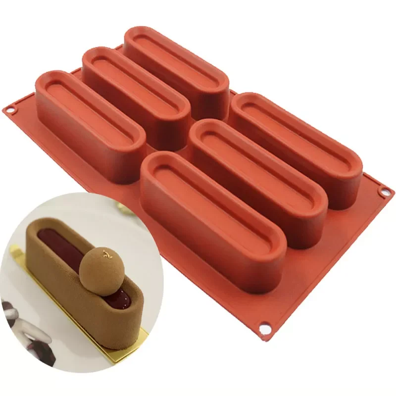 

2023New Mold Silicone Food Strip Shaped Cake Tray DIY Mousse Series Cake Decoration Tools for Cakes Bakeware