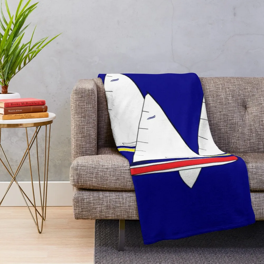 Покрывало для гонок на шхунах Finn Sailing Dinghies Racing Anime Blanket Bakugo Throw Luxury Chenille Fluffy.