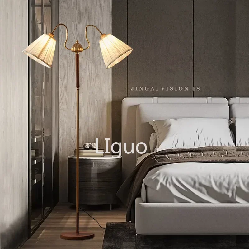 Винтажная Классическая Напольная Лампа в скандинавском стиле средней древности