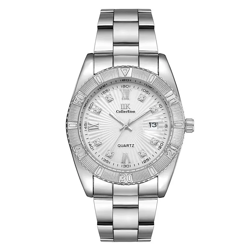 Дизайнерские мужские немеханические кварцевые часы IIK с календарем роскошные