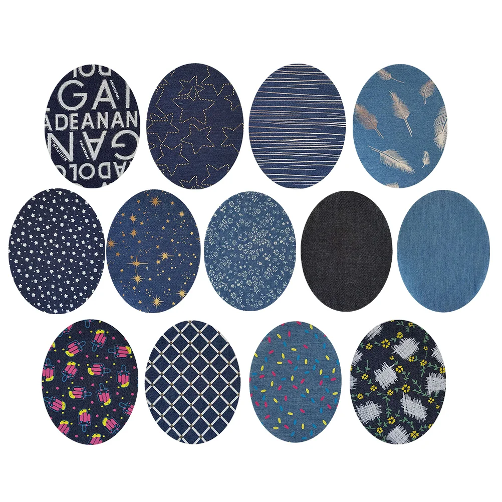 

Patchesfor Clothing Jeans Iron Denim Patch Sew Jean Sewing Applique Repairing Embroidery Appliques Cotton Shoes Diy Printed Star