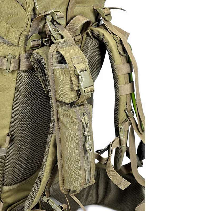 Tactical Backpack Shoulder Strap Sundries Pouch Molle Key Flashlight Pouch Outdoor Camping Hunting Accessories Pack EDC Tool Bag