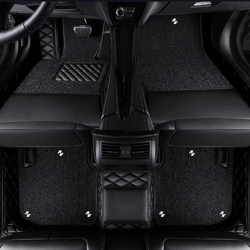 

Custom Car Floor Mats for BMW E66 Long 7 Series 2001-2008 Interior Details Car Accessories Double-deck Removable
