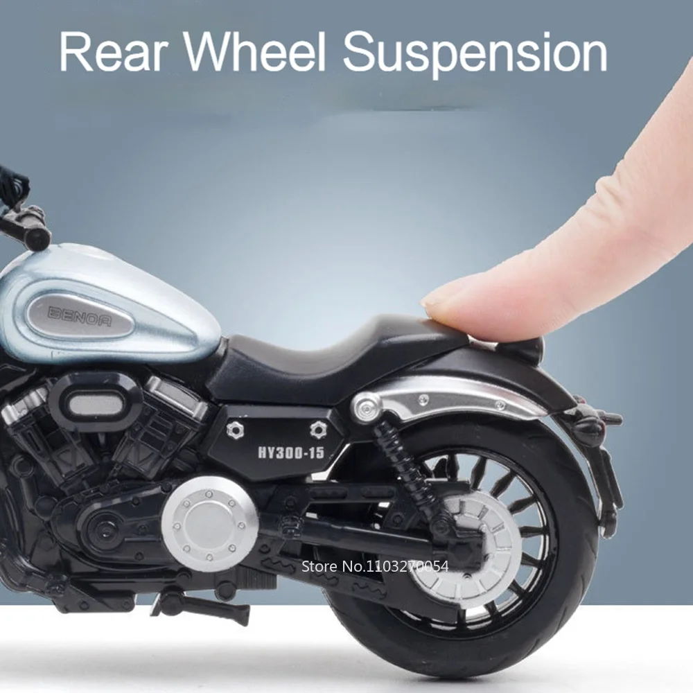 Масштаб 1/12 Модель Мотоцикла Benda Chinchilla BD300 Литой Под Давлением Металлический