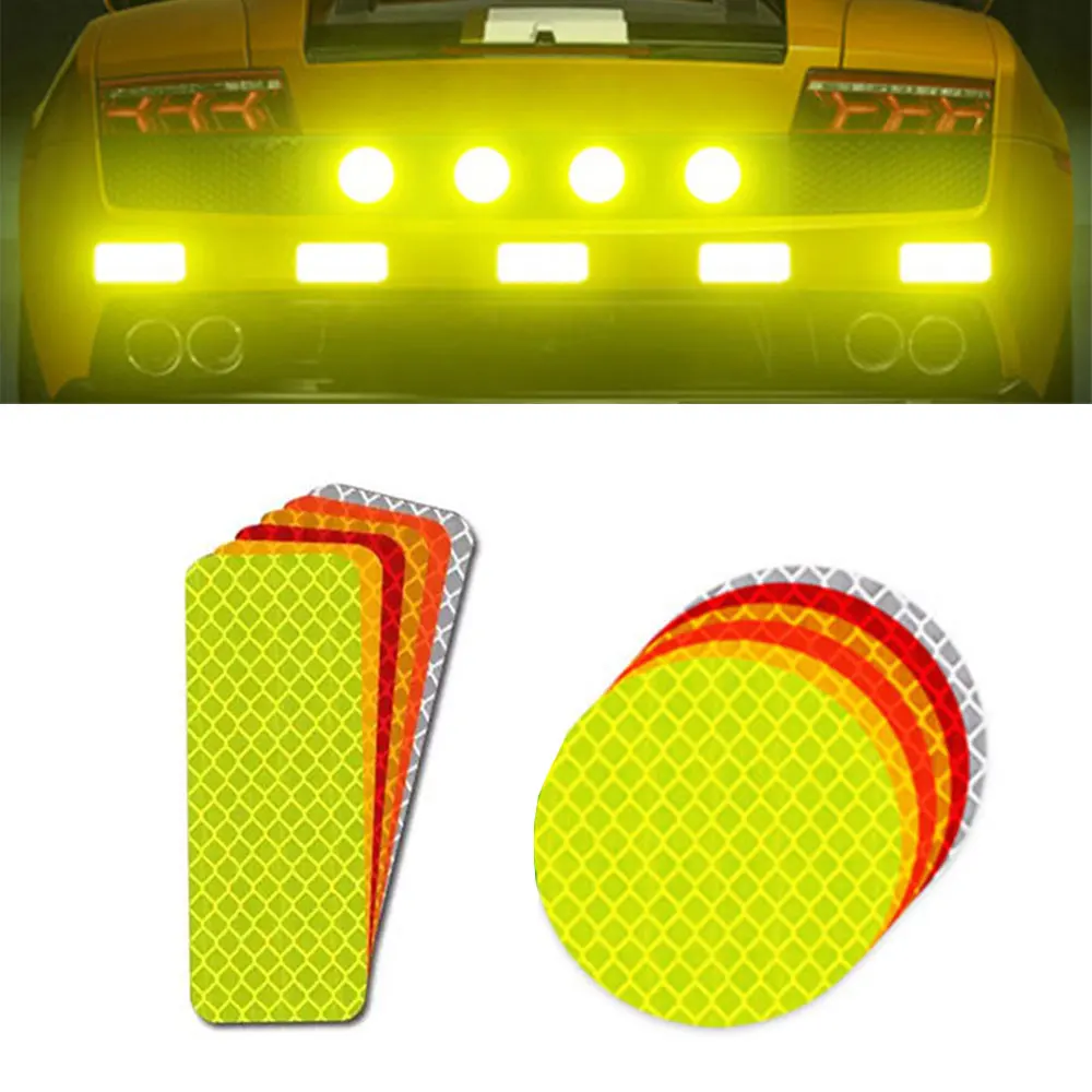 

Auto Reflective Stickers Motorcycle Bicycle Reflector Strips Cycling Wheel Rim Night Safty Warning Tape Car Bumper Film Decals