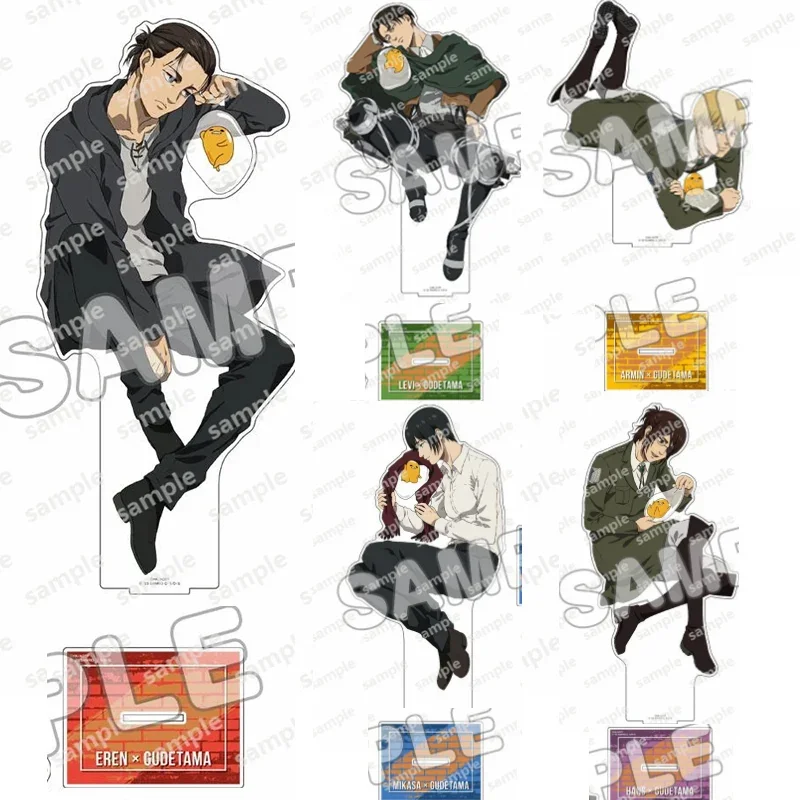 Trend Attack of Giants Anime Levi Mikasa Ackerman Eren Annie Armin Hange Zoe Acrylic Stand Erwin Action Figure PVC Model