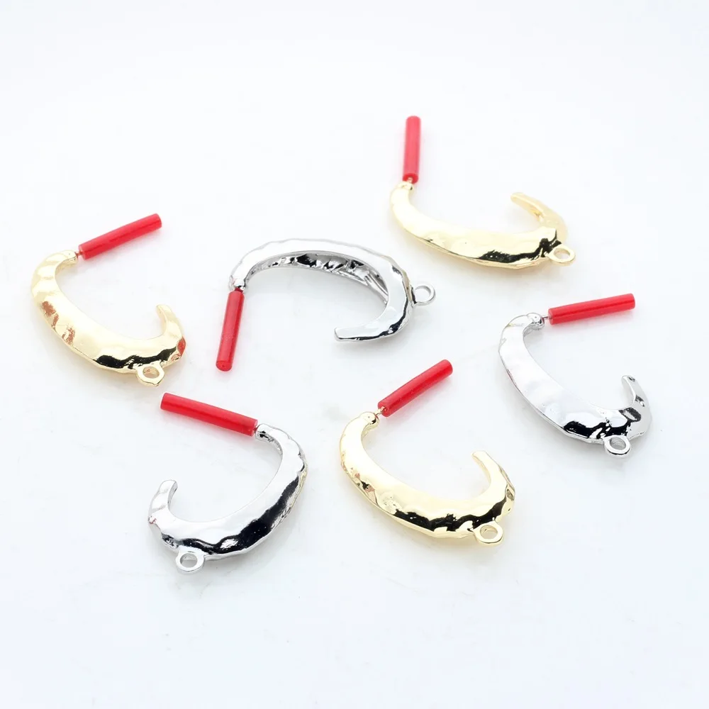 Основание для сережек Золотая Луна из цинкового сплава 6 шт./лот | Украшения и