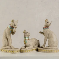 Egyptian Cats God Art Sculpture Bastet Goddess Statue Egypt Figure Figurines Resin Crafts Home Decor Accessories Souvenirs Ideas