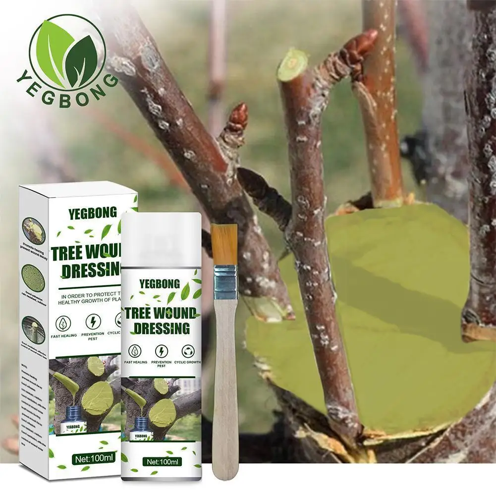 

100ml Hualitong Plant Smear Agent Weather Protect Tree Caulk Plaster Smear Plant Healing Wound Rooting Quick-dry Supplement T2M0