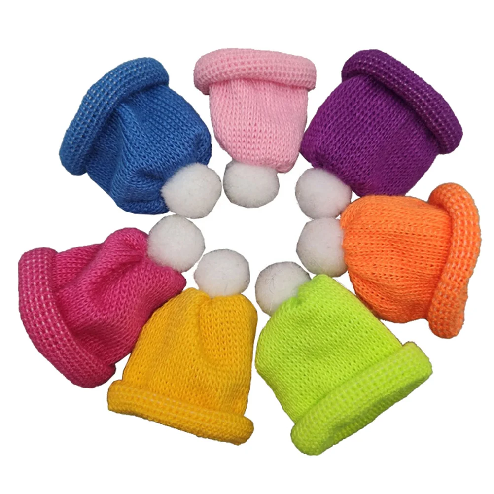 

Decorative Caps Bottle Ornaments Christmas Supply Fashion Hats Decorations