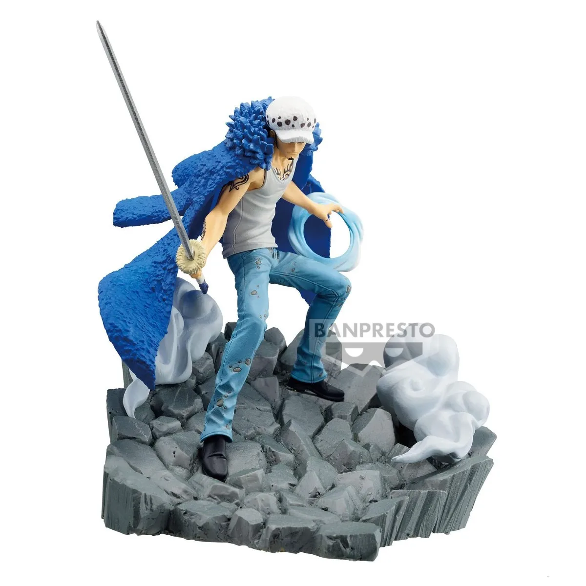 Оригинальный BANPRESTO ONE PIECE SENKOZEKKEI TRAFALGAR LAW MARSHALL D TEACH аниме фигурку игрушки модель из