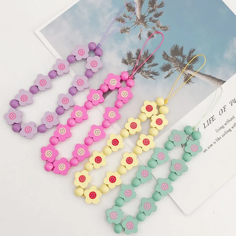 

Creative Dried Flower Phone Strap Hanging Chain for Women Pearl Glass Crystal Charm Phone Case Pendant DIY Jewelry Accessories