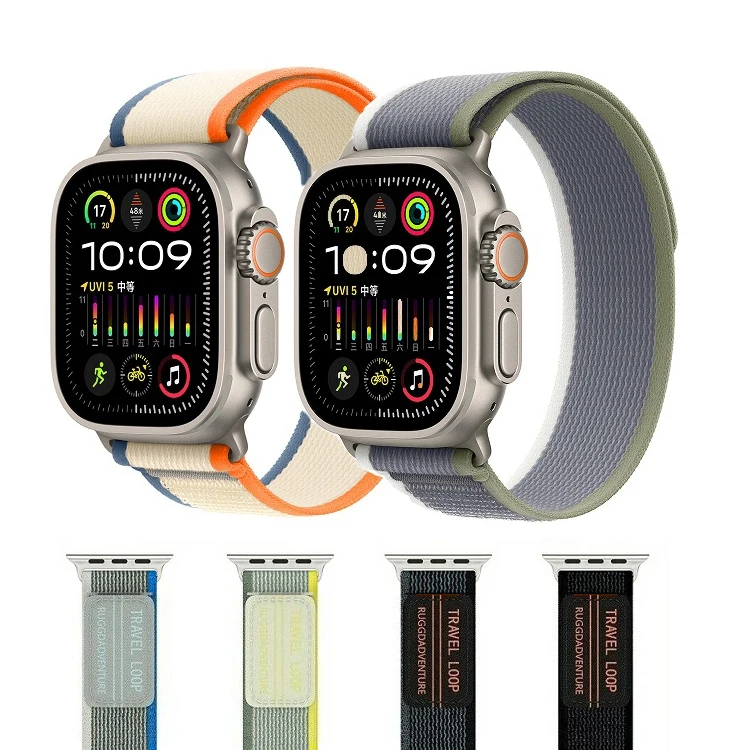 

Sport Trail Loop Strap For Apple Watch Ultra 2 band 49mm 45mm 41mm 40mm 44mm 38mm 42mm Belt Bracelet iWatch Series 8 7 6 9 5 SE