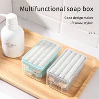 home soap dish foam soap cleaning storage foaming box bathroom plate case home shower soap rack cleaning brush accessories