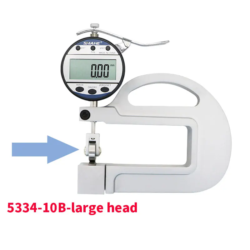 

SHAHE 0-10 мм Цифровой толщиномер с роликовой вставкой Толщиномер 0,01 мм