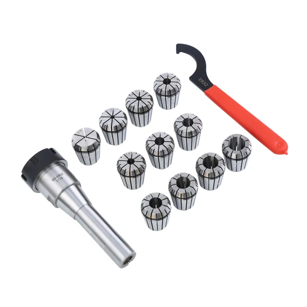 

11pcs/ Set ER32 Spring Collets W/ R8-ER32 Collet Chuck Holder For CNC Milling