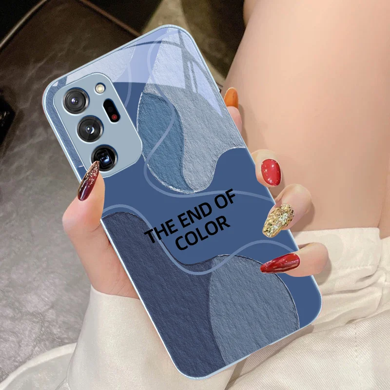 Персонализированные Цветные Блоки для Samsung Galaxy Note 8 9 10 PRO 20 Ultra A01 02 03 Core 04E 4G 12 13