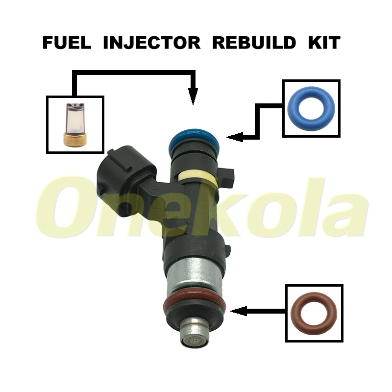 

Fuel Injector Service Repair Kit Filters Orings Seals Grommets for 04-06 Nissan Altima 04-09 Quest 3.5L 0280158005 16600-7Y000