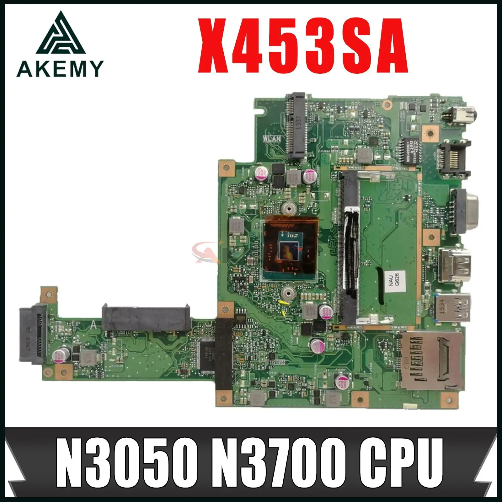 

X453SA MAINboard with N3050 N3700 CPU For ASUS X453S X453 X403S DDR3L Notebook Motherboards 100% Working well