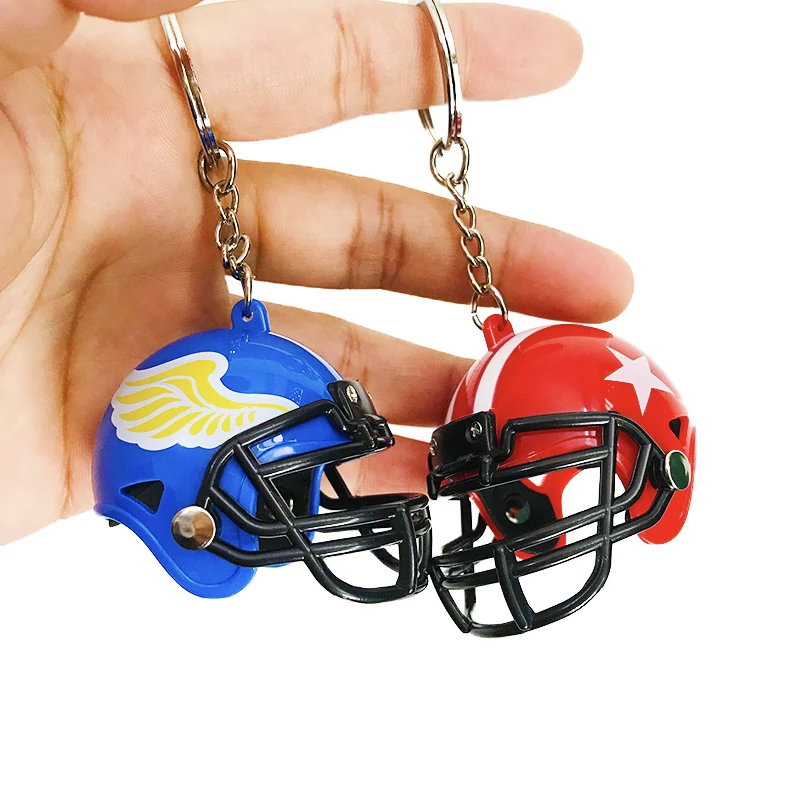 Hockey Helmet Motorcycle Helmet Pendant Model Key Chain