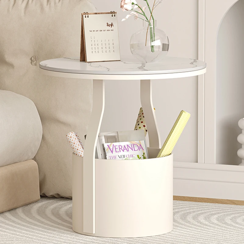 

Modern Small Storage Side Table Marble Top Bedroom Breakfast Home Design Coffee Table Garden Center Mesas Bajas Room Furniture