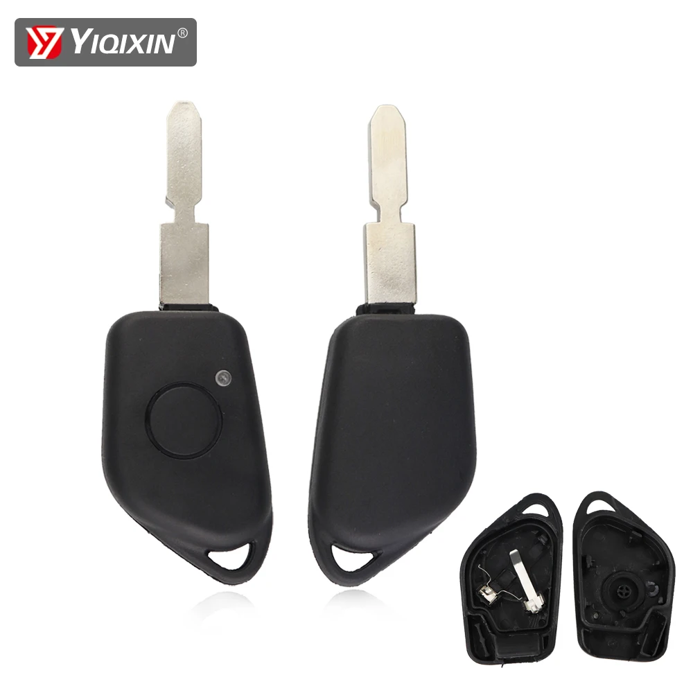 

YIQIXIN 1 кнопка дистанционного ключа оболочка для Citroen для Peugeot 106 205 206 306 405 406 автомобиля фотооболочка с необработанным лезвием 406