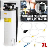 7L Manual & Pneumatic Oil Fluid Vacuum Extractor Pump Transfer Tank Remover Oil Extractor Pump Pneumatic Evacuator
