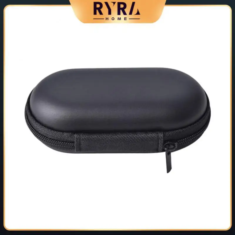 

2/3/5PCS Black Eva Headphone Carry Bag Travel Carrying Bag Headphone Case Pouch Bag Waterproof Scratchproof Hard Earphones Case