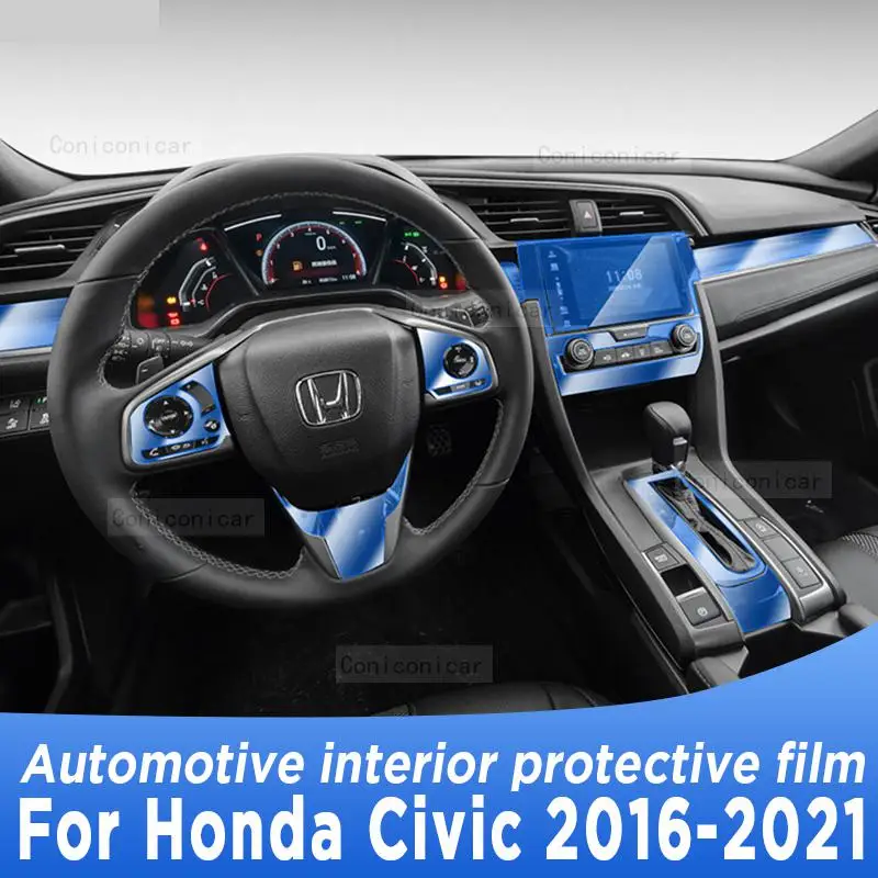 

Для Honda Civic 2016-2021 панель редуктора навигации автомобильного интерьера экрана телефона наклейка против царапин