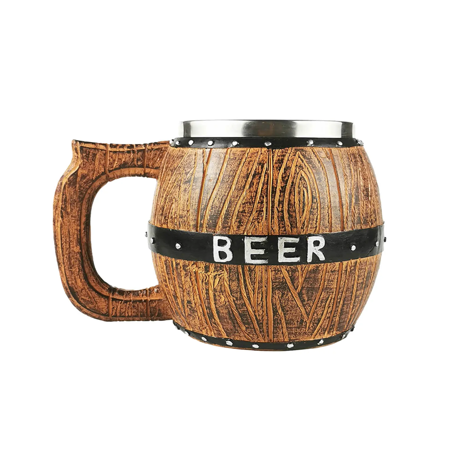 

Деревянная пивная кружка, большая емкость, пивная кружка из нержавеющей стали