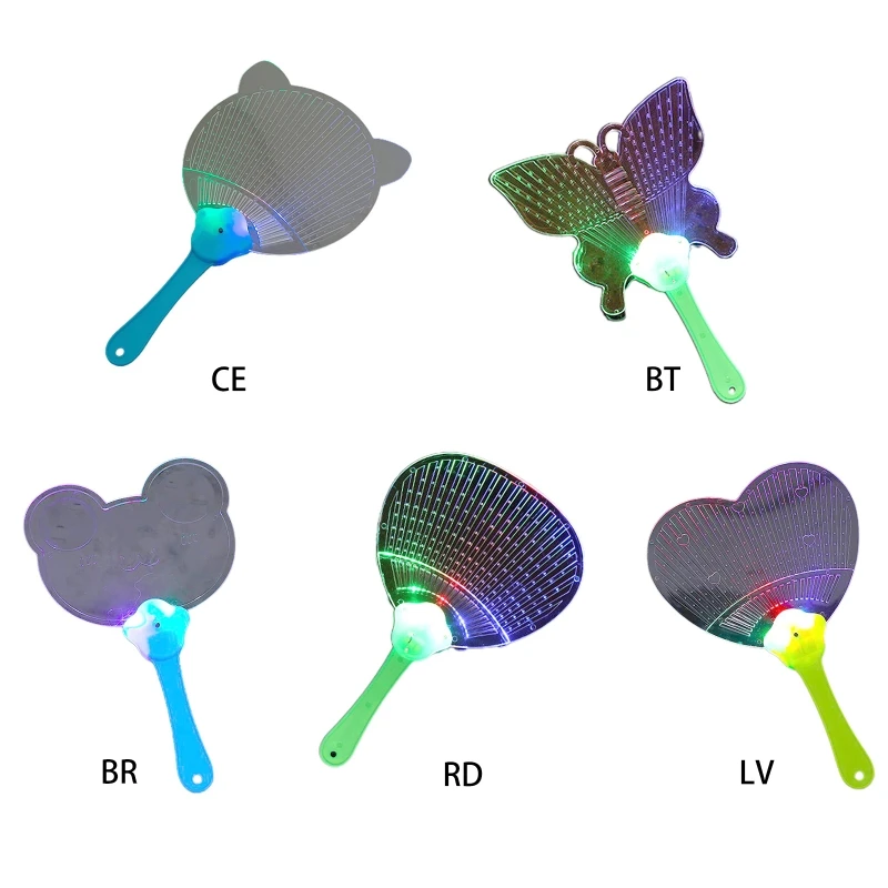 Детская Веселая светящаяся рукоятка мультяшная бабочка медведь кот в форме уха